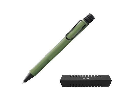 Ручка шариковая Lamy 241 safari цвет чернил черный цвет корпуса оливковый (артикул производителя M16Ч 4035674)